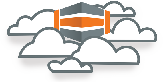 HostDime icon cloud graphic
